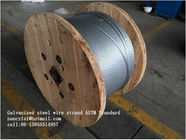 Zinc Coating Steel Wire Cable 7/3.05mm 7/3.45mm With Scratch And Corrosion Resistant Coating
