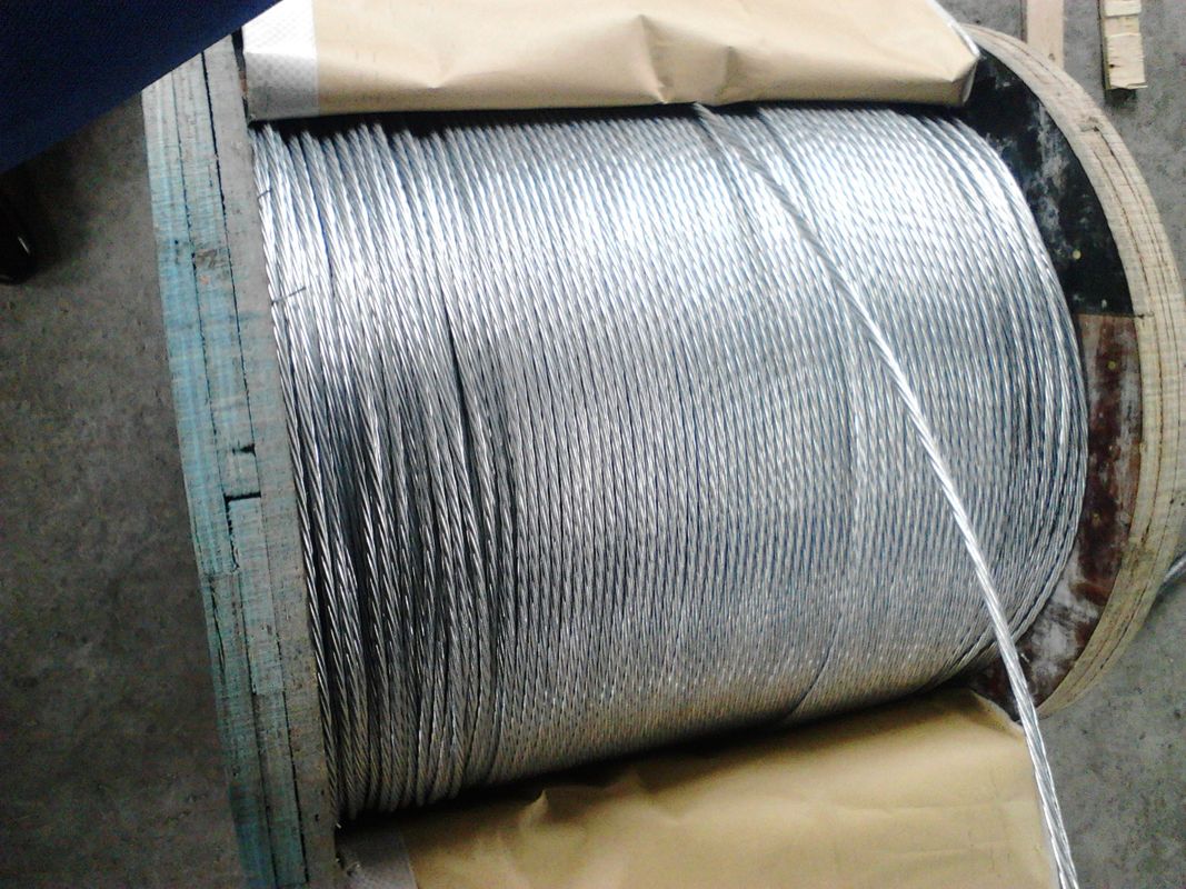 Overhead Electrical Wire 1 8 Inch Zinc Coated Steel Wire Strand With 1-4.8mm Single Wire Size