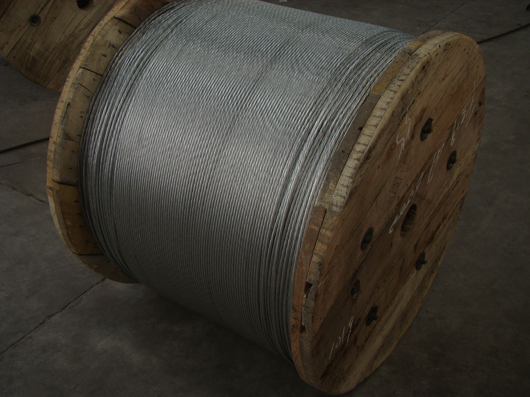 Adhesive Galvanised Steel Ground Shield Wire For Bare Aluminium Wire Conductor