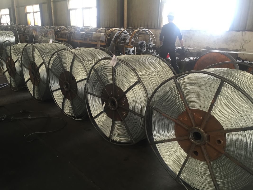 5/8"(1*19)Zinc-coated Steel Wire Strand for guy wire as per ASTM A 475 with packing 1000m/drum