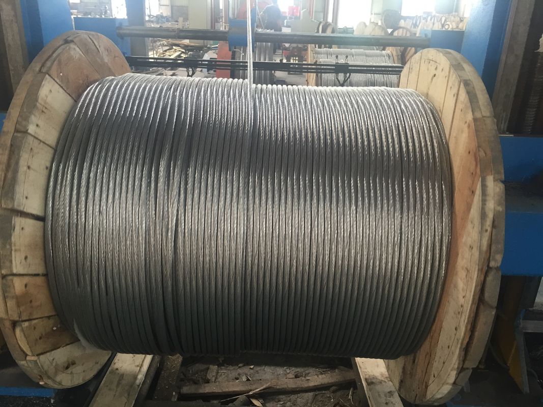 Water Resistance Galvanized Stranded Steel Wire , 3/8&quot; Steel Cable 7 X 3.05mm