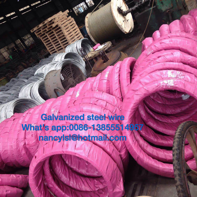 Grade700-Grade1300 Steel Messenger Cable Galvanized Steel Wire Strand For Stay Wire As Per BS183