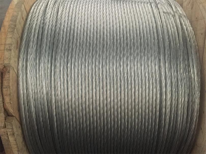 Hot Dipped Galvanized Steel Core Wire , 1.0-5.0mm Gauge Zinc Coated Steel Wire