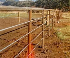 3/8&quot; Galvanized Steel Wire Rope Strand For A Livestock Instalation ( Ranch ) , Cattle Yard
