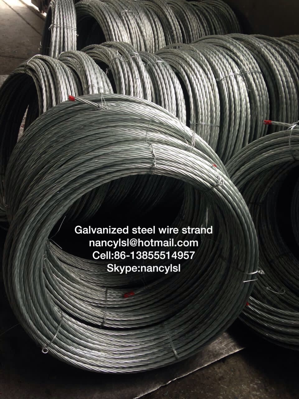 cold drawing 1 19 inch galvanized stay wire low rotation guide