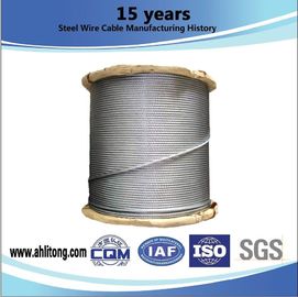 Hot Dip Galvanized Guy Cable Wire For HT Stay Wire , 100-300g/M2 Zinc Coating Weight