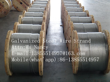 6.6M Galvanized Strand Messenger Wire on a continuous wooden reel with 5000ft