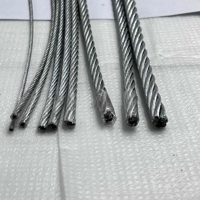 6x15 7FC Galvanized Steel Wire Rope For Heavy Lifting And Rigging