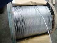 Smooth Surface Galvanized Aircraft Cable , Wire Rope Galvanized Steel For Highways