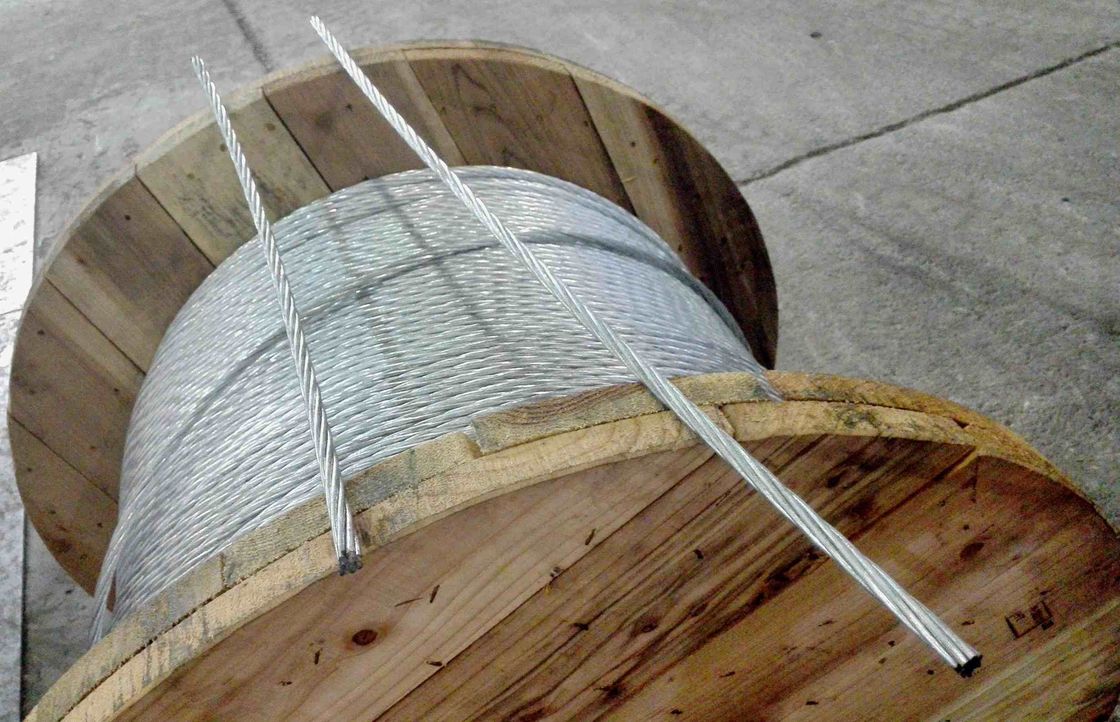 1*7(5/16") Galvanized Steel Wire Strand as per ASTMA 475 EHS for guy wire with high tensile strength and heavy zinc coat