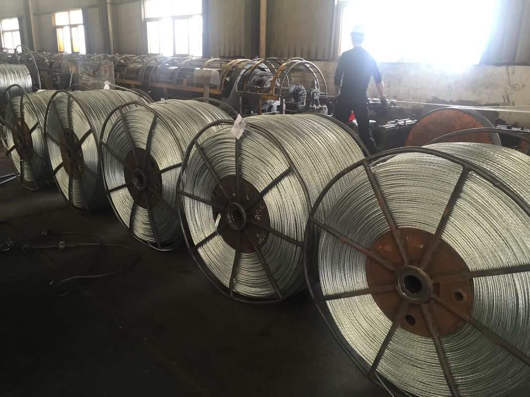 High Tensile ASTM A 475 Galvanized Steel Wire Strand Anti Twisted For Flexible Duct