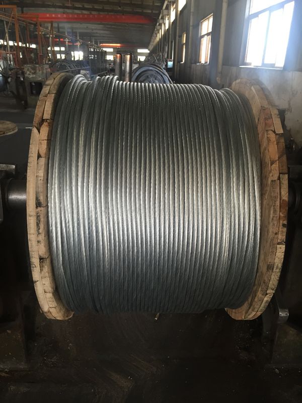 High Tensile Strength Zinc Coated Steel Wire Strand 7/3.05mm 7/3.45mm , ISO 9001-2008 Certificate