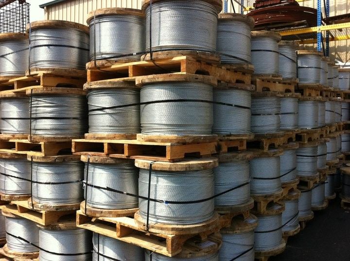 High Tension ASTM A 475 BS 183 Galvanized Steel Strand For Guy Wire Stay Wire