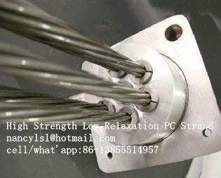 Eco Friendly High Carbon Spring Steel Wire 12.7mm &amp; 15.24mm , 1860 MPA Tensile Strength