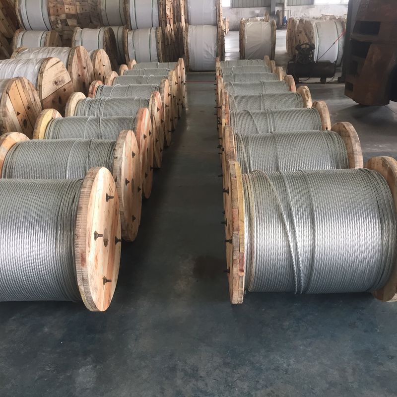 Zinc Coating Steel Messenger Cable Wire Strand For Transmission / Communication Tower