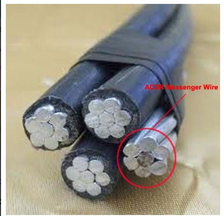 Bright Surface Galvanised Steel Wire Rope / ACSR Messenger Wire For ABC Cable