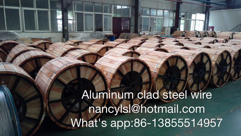 High Strength Aluminum Underground Wire Clad Steel Cable For Strand Lightning Protection Cable