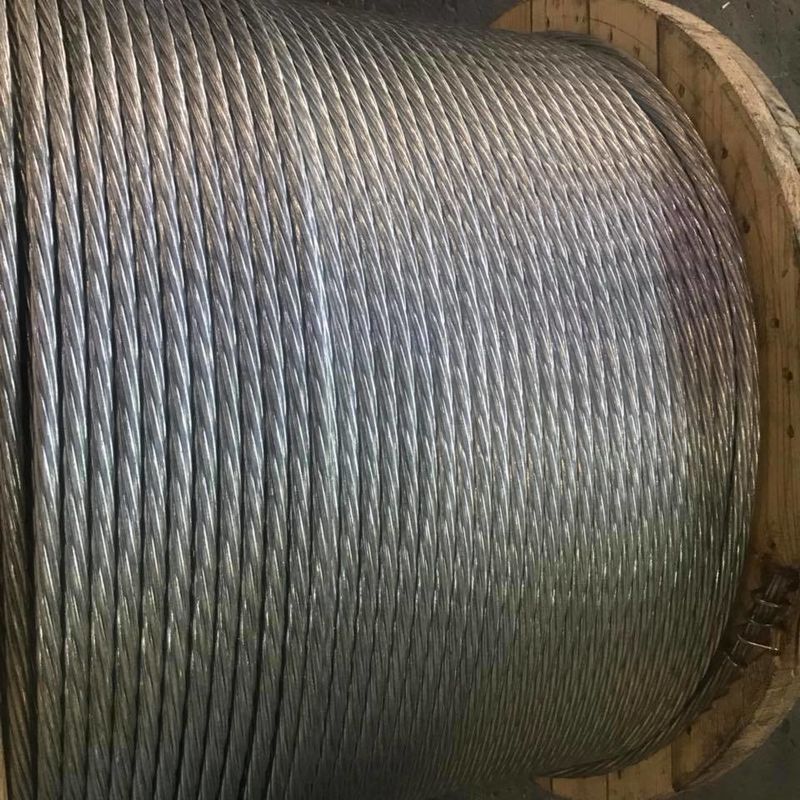 Non Alloy Galvanized Steel Wire Strand 7/8 Swg Packed On Reel Or In Coil