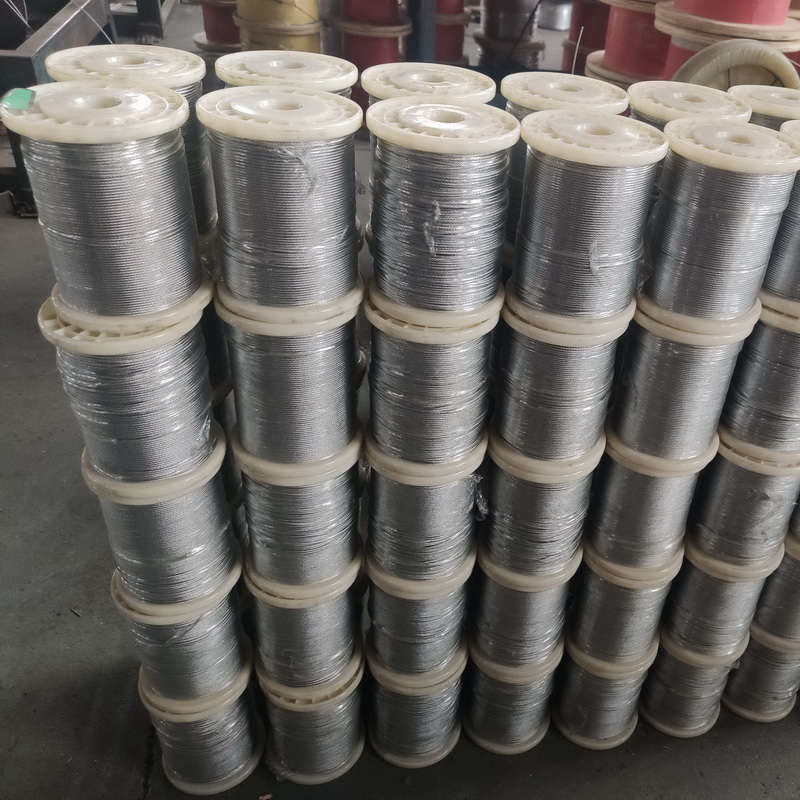 6x7+Fc-1.6mm Galvanized Steel Wire Rope With Packing In Coil And On Reel