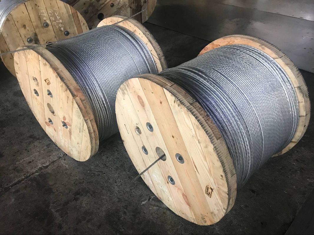Non - Alloy Galvanized Steel Wire Strand High Strength Wire With Reducing Construction Weight