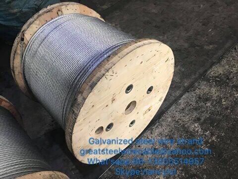 Long Life Time Galvanized Steel Wire Strand For Overhead Transmission Line